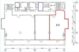 Daiwa新宿ウエストビル 3階C 間取り図