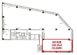 銀座昭和通りビル 401 間取り図