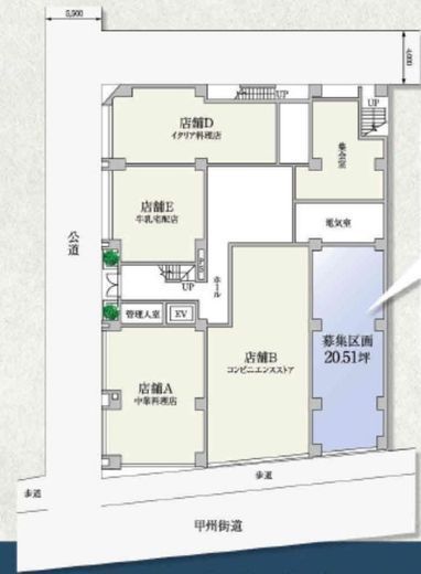 セイワパラシオン笹塚(店舗・事務所) 1階 間取り図