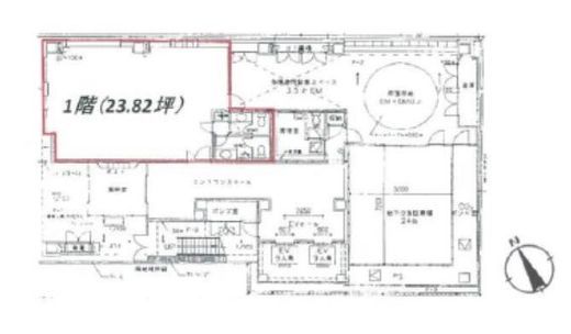 芝公園リッジビル 1階 間取り図