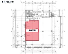 新宿区荒木町プロジェクト 4階 間取り図