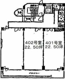 和倉ビル 401 間取り図