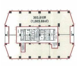 コンシェリア西新宿TOWER’S WEST 3階 間取り図