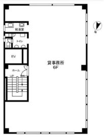 枻川誠志堂ビル 6階 間取り図