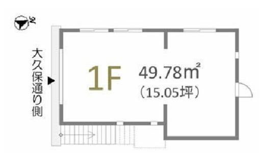 プラザOKUBO 1階 間取り図