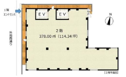広尾コンプレックス 2階 間取り図