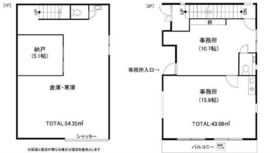 セレクト初台 1-2階 間取り図