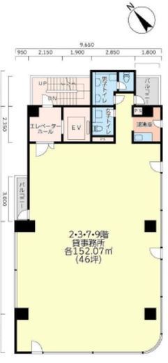 日本橋・浜町ビル 3階 間取り図