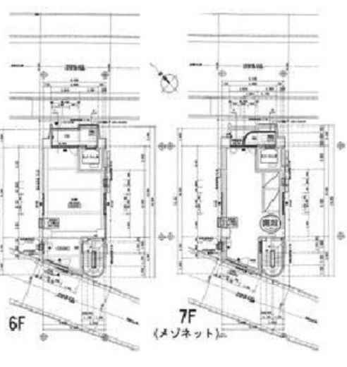 パティオ麻布十番Ⅱ 6階～7階 間取り図