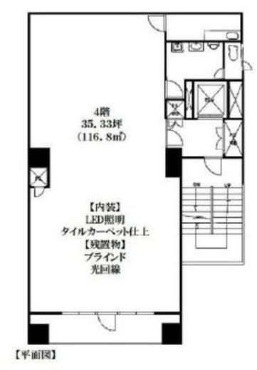 加瀬ビル161 4階 間取り図