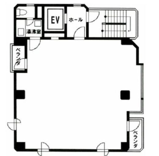 ロリエ市ヶ谷ビル 2階 間取り図