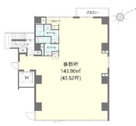 雷門長谷川ビル 8階 間取り図
