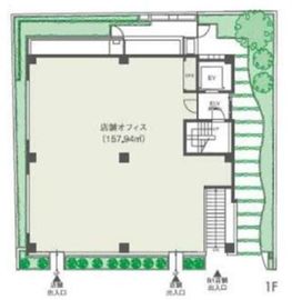 ザ・トライベッカ代官山(事務所) 1階 間取り図