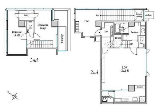 SHVETS RESIDENCEⅡ C 間取り図