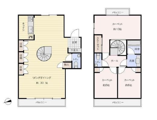 シビタス原宿 104 間取り図