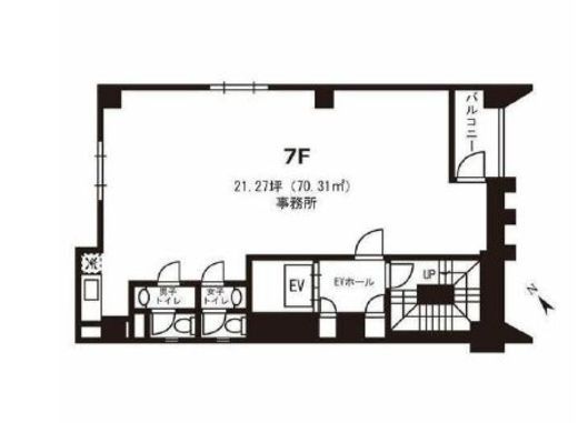 THAビル 7階 間取り図