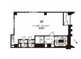 THAビル 7階 間取り図