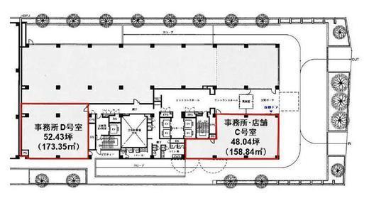 東陽MKビル 1C階 間取り図