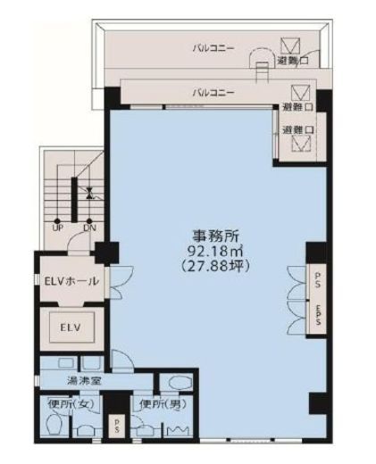 第一スレートビル 6階 間取り図