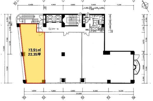 五反田HSビル 2階 間取り図
