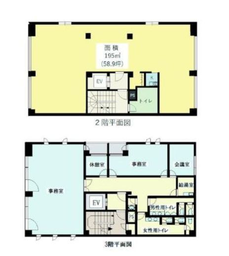 OF信濃町ビル 2階-3階 間取り図