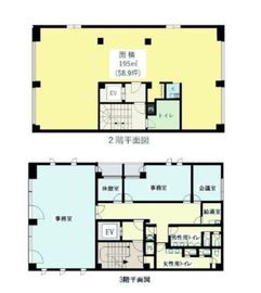 OF信濃町ビル 2階-3階 間取り図