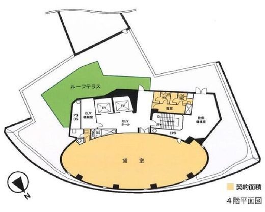 ノアビル(神谷町) 4階 間取り図