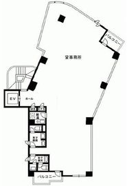 簗場ビル 3階 間取り図