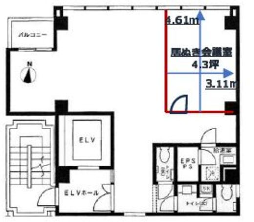 ACN神田錦町ビル 3階 間取り図
