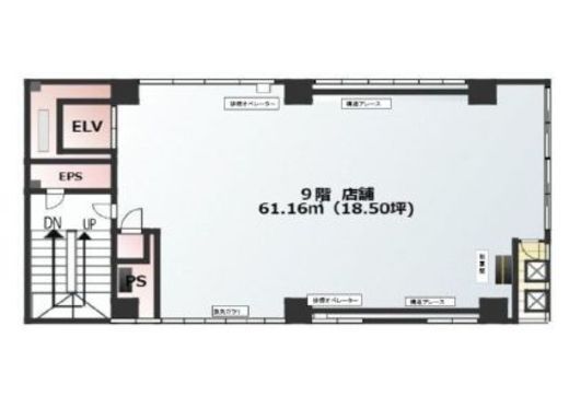 ハビウル銀座 9階 間取り図