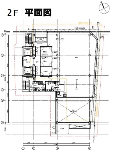 (仮称)築地PREX 2階 間取り図