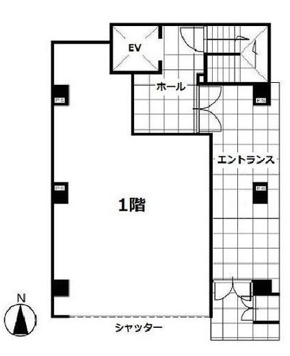 彩風館ビル 1階 間取り図