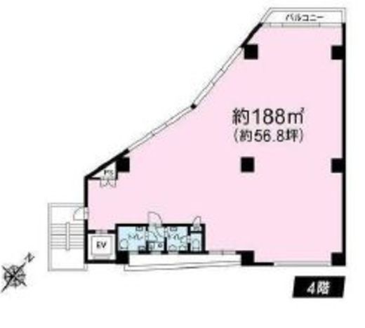 西新宿IKビル 4階 間取り図