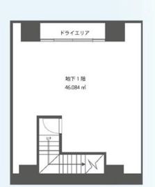UGHD人形町(店舗・事務所) 地下1階 間取り図