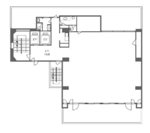 一番町Mビル 6階- 間取り図