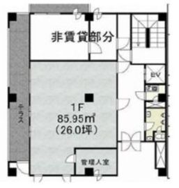 末よしビル 1階 間取り図