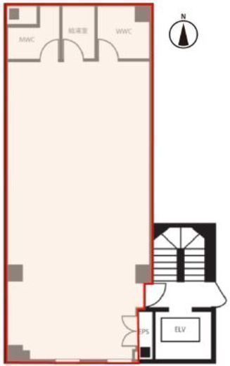 浜松町オークビル 3階 間取り図