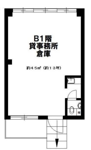 伊藤ビル B1階 間取り図