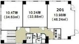 東冷ビル 201 間取り図