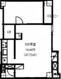 ラメゾンドシャルー 505 間取り図