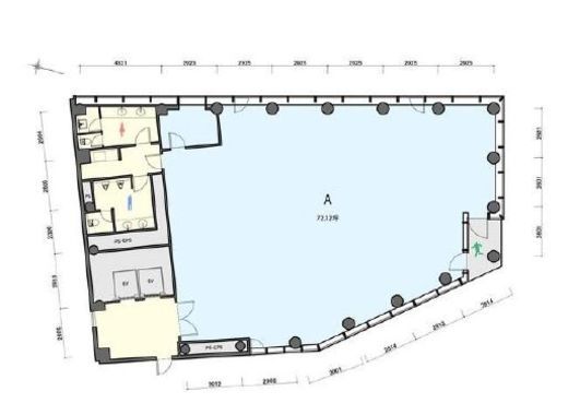 新宿セントランドビル 6階A 間取り図