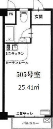 カーサ九段 505 間取り図
