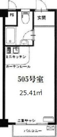 カーサ九段 505 間取り図