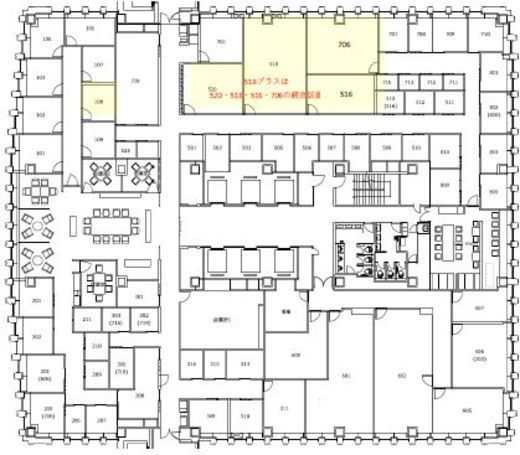 エキスパートオフィス新橋 516 間取り図