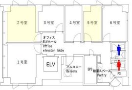 エキスパートオフィス渋谷 705 間取り図