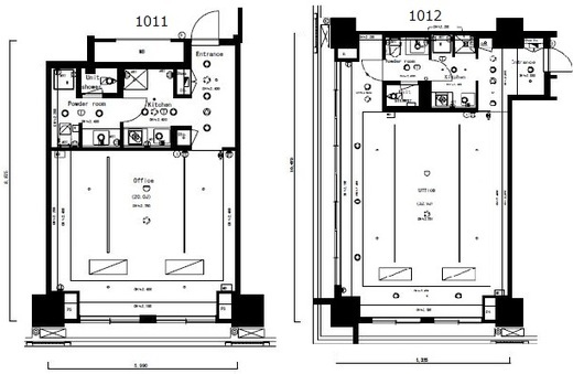 theSOHO 1011-1012 間取り図