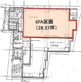 共同計画ビル 6階A 間取り図