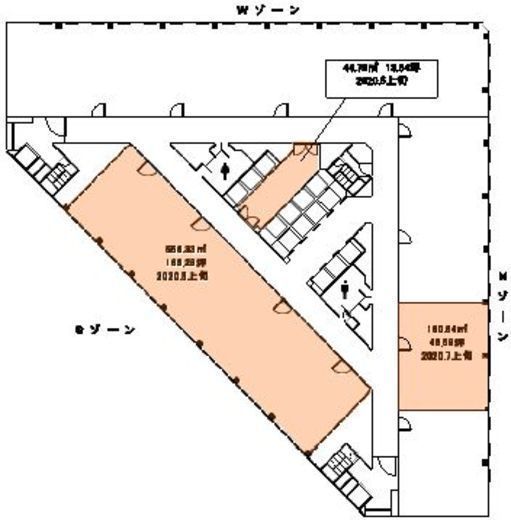 小田急第一生命ビル 6階N 間取り図