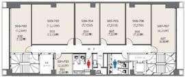 クロスオフィス新宿 502 間取り図