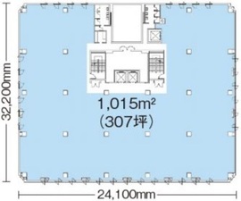 日本生命亀戸ビル 3階 間取り図